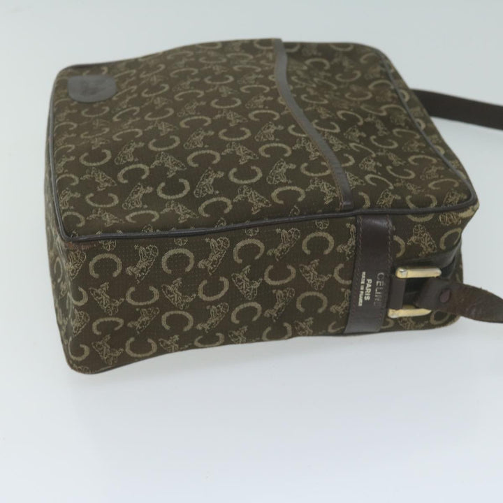 Celine C Macadam Canvas Shoulder Bag Brown Auth ep3138