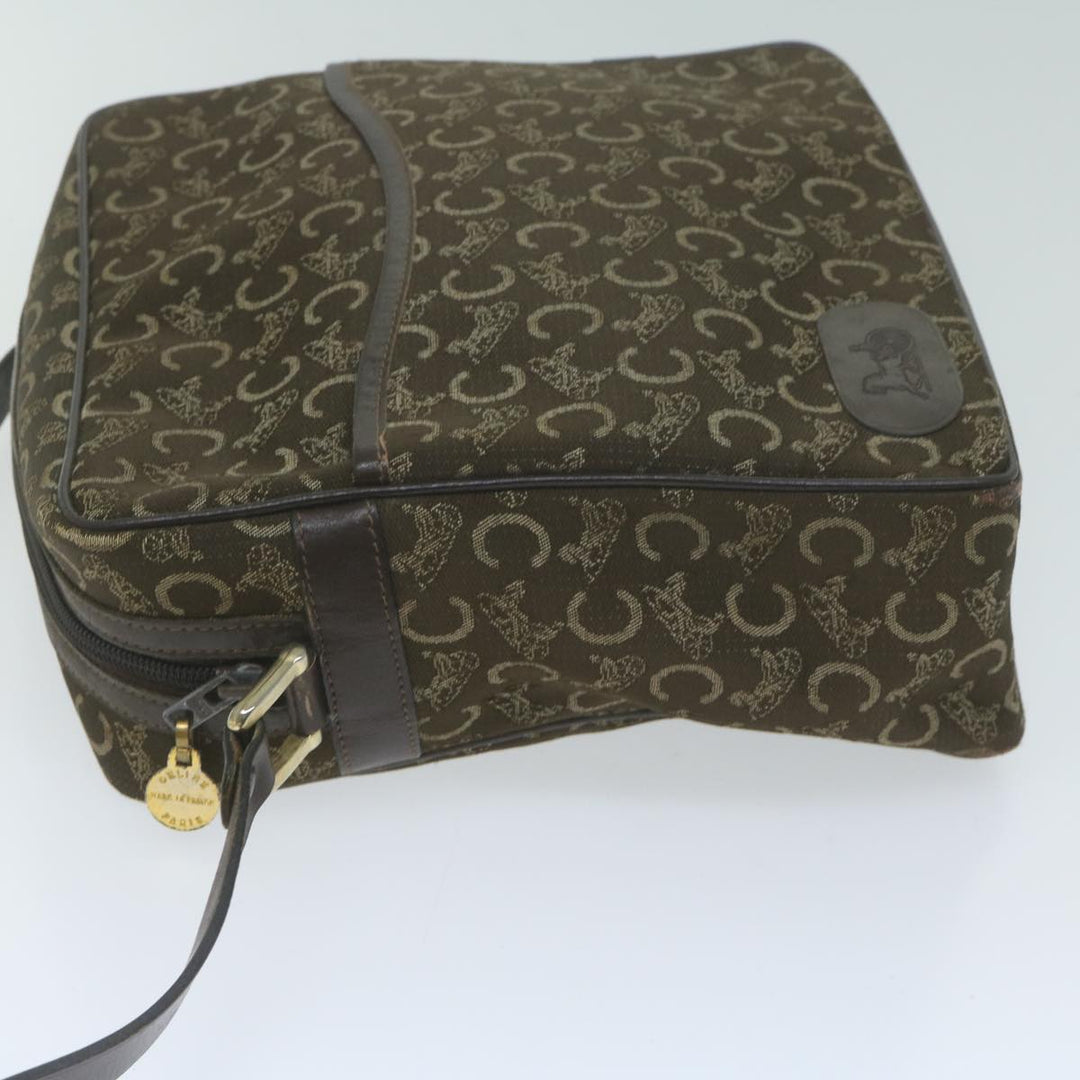 Celine C Macadam Canvas Shoulder Bag Brown Auth ep3138