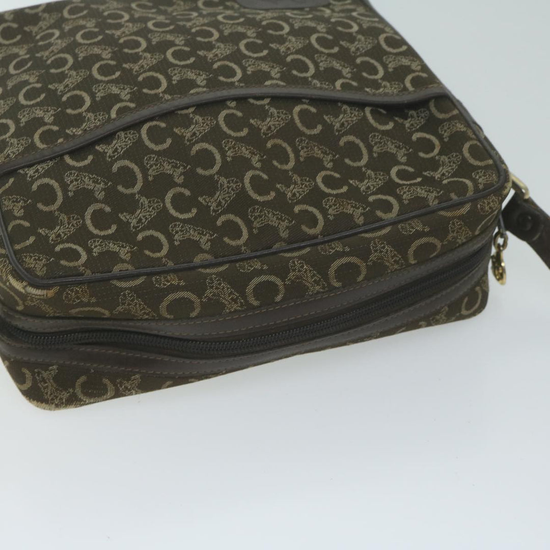 Celine C Macadam Canvas Shoulder Bag Brown Auth ep3138