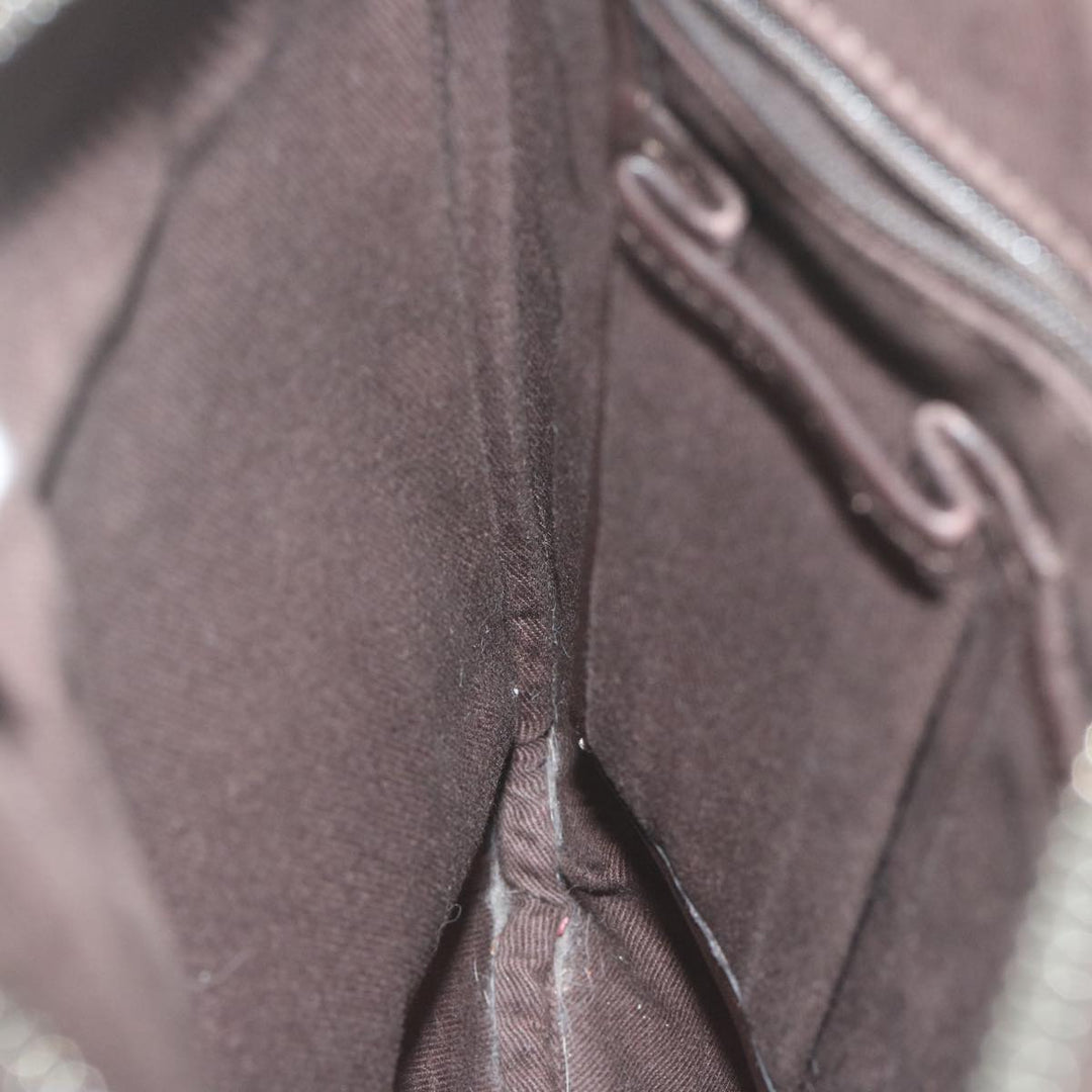 Celine Macadam Canvas Shoulder Bag Brown Auth ep3186