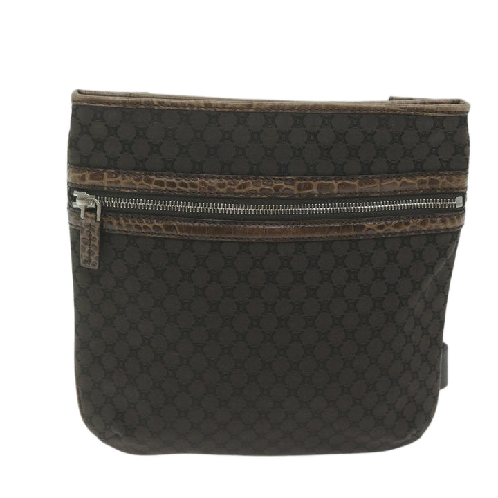 Celine Macadam Canvas Shoulder Bag Brown Auth ep3186