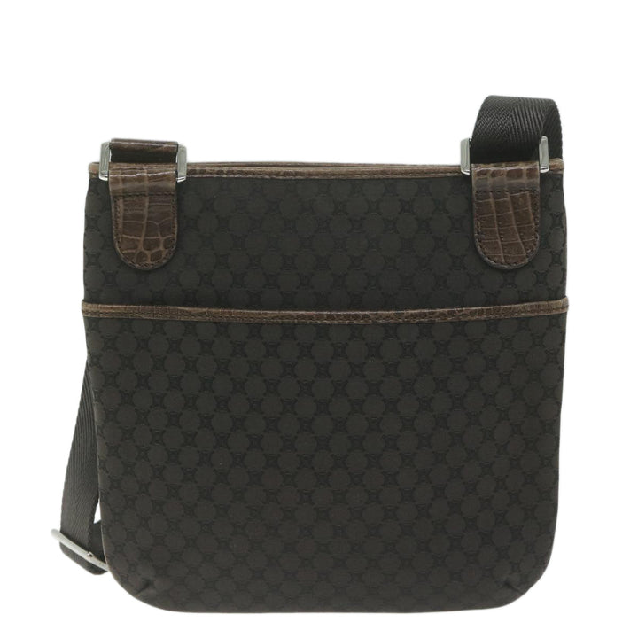 Celine Macadam Canvas Shoulder Bag Brown Auth ep3186