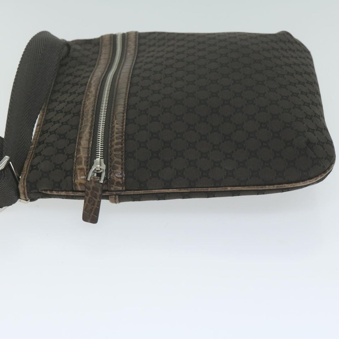 Celine Macadam Canvas Shoulder Bag Brown Auth ep3186