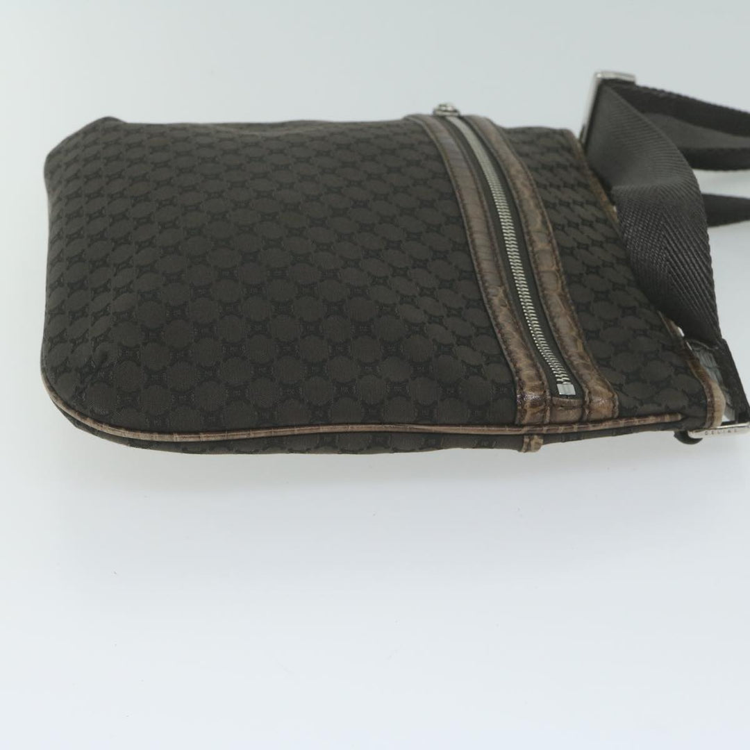 Celine Macadam Canvas Shoulder Bag Brown Auth ep3186