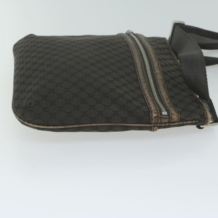 Celine Macadam Canvas Shoulder Bag Brown Auth ep3186