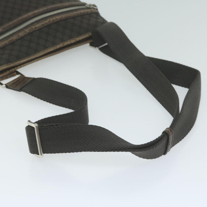 Celine Macadam Canvas Shoulder Bag Brown Auth ep3186
