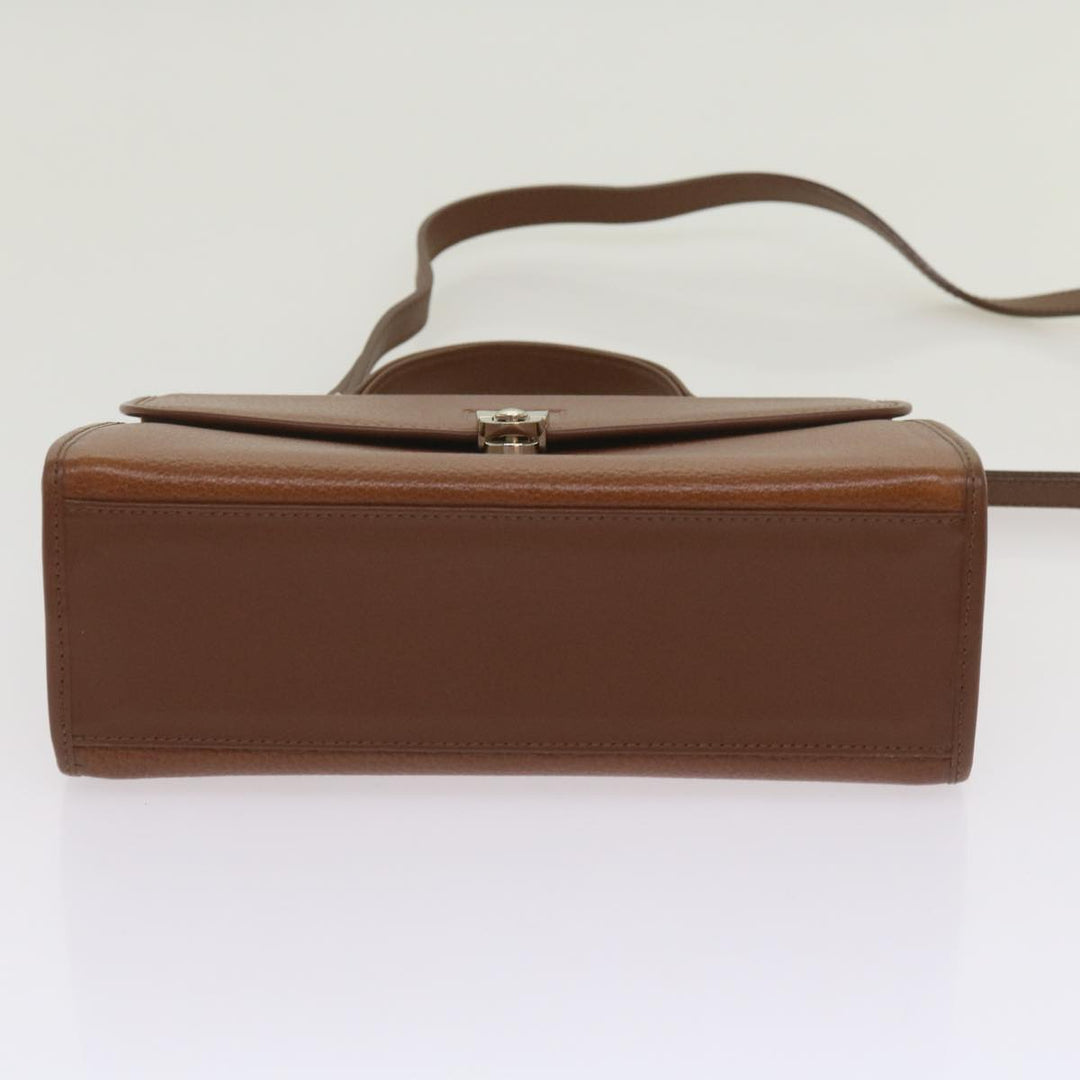 BURBERRYSs Hand Bag Leather 2way Brown Auth ep3329