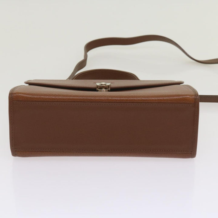 BURBERRYSs Hand Bag Leather 2way Brown Auth ep3329