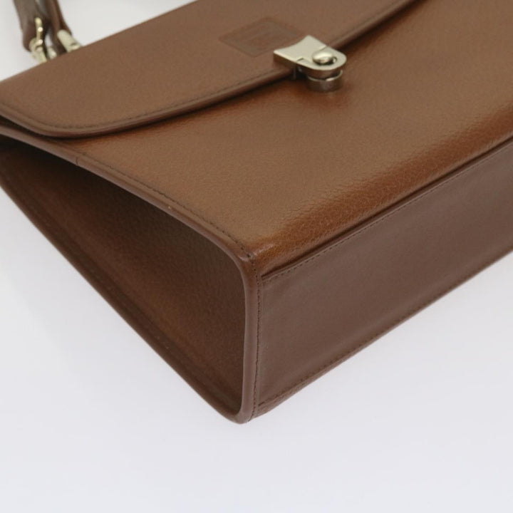 BURBERRYSs Hand Bag Leather 2way Brown Auth ep3329