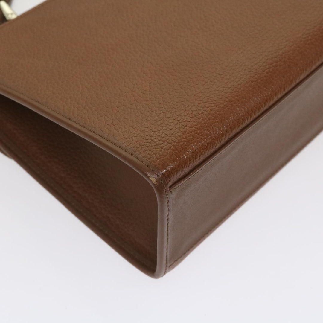 BURBERRYSs Hand Bag Leather 2way Brown Auth ep3329