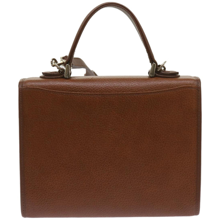 BURBERRYSs Hand Bag Leather 2way Brown Auth ep3329