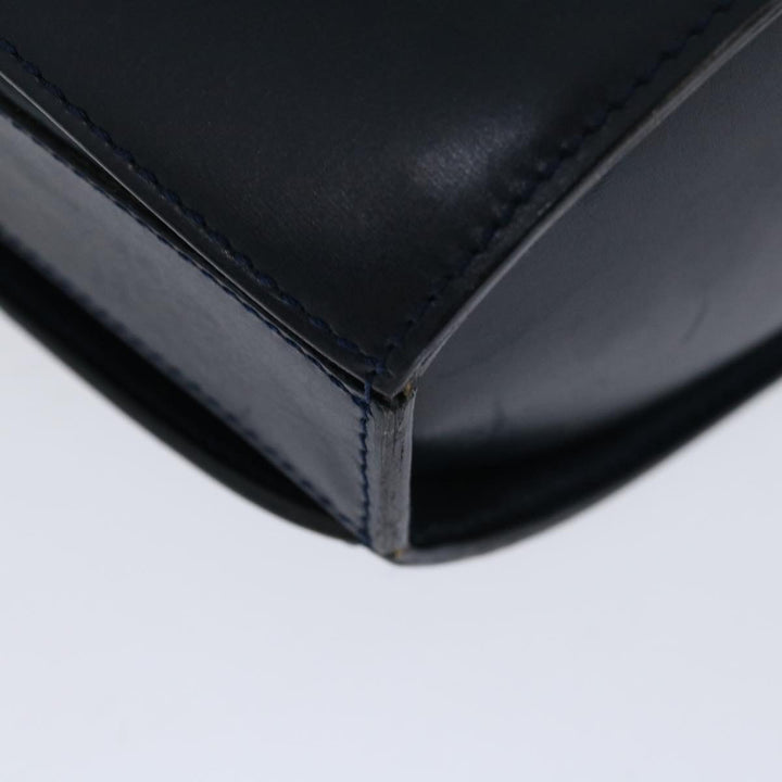 Celine Shoulder Bag Leather Navy Auth ep3396
