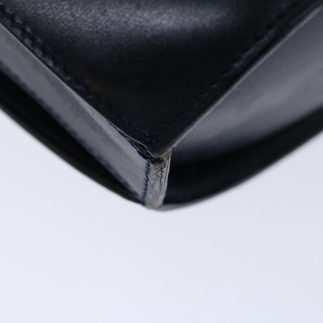 Celine Shoulder Bag Leather Navy Auth ep3396