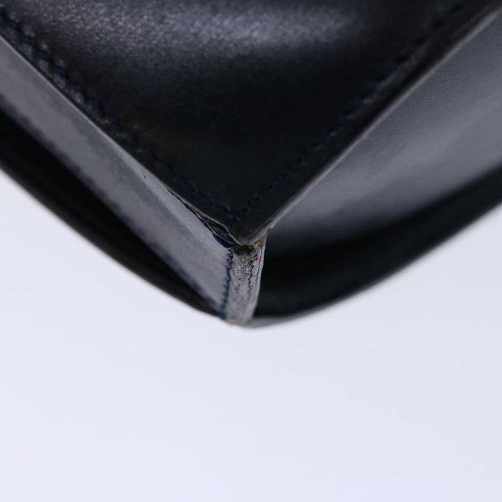 Celine Shoulder Bag Leather Navy Auth ep3396