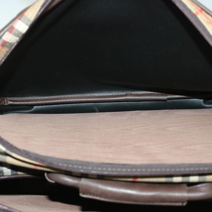 BurberrySs Nova Check Shoulder Bag Canvas Beige Auth ep3489