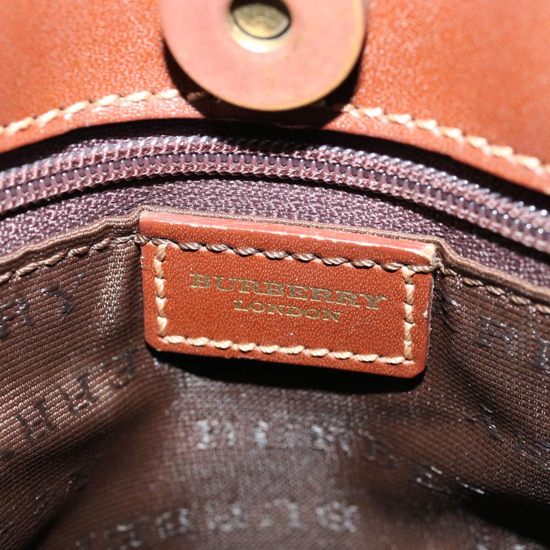 BURBERRY Nova Check Tote Bag PVC Beige Auth ep3494