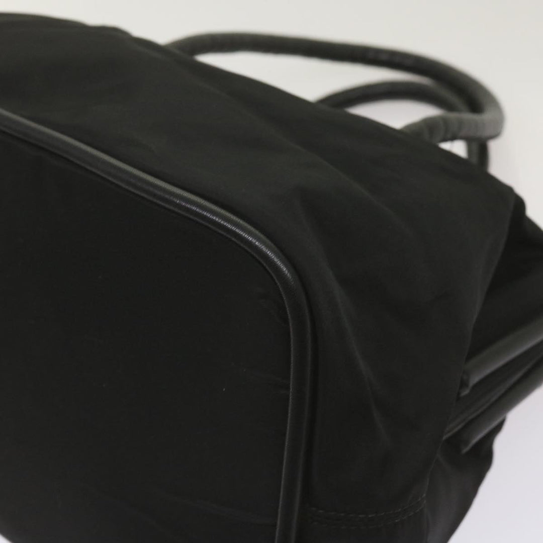 Celine Hand Bag Nylon Black Auth ep3513