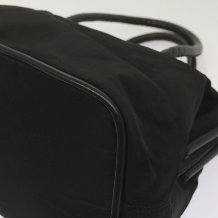 Celine Hand Bag Nylon Black Auth ep3513