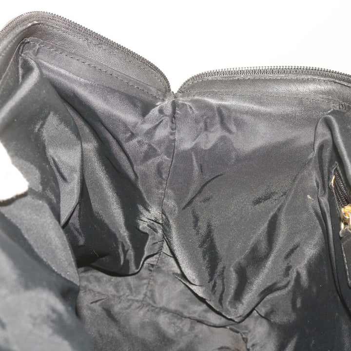 Celine Hand Bag Nylon Black Auth ep3513