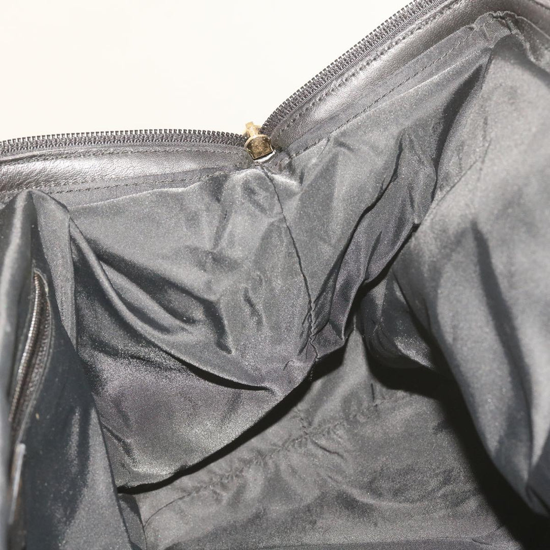 Celine Hand Bag Nylon Black Auth ep3513