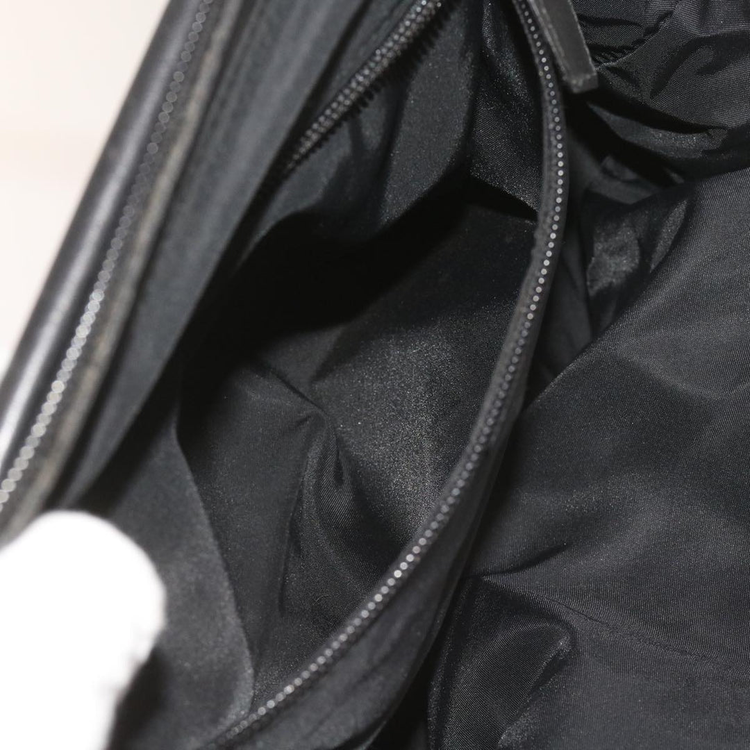 Celine Hand Bag Nylon Black Auth ep3513