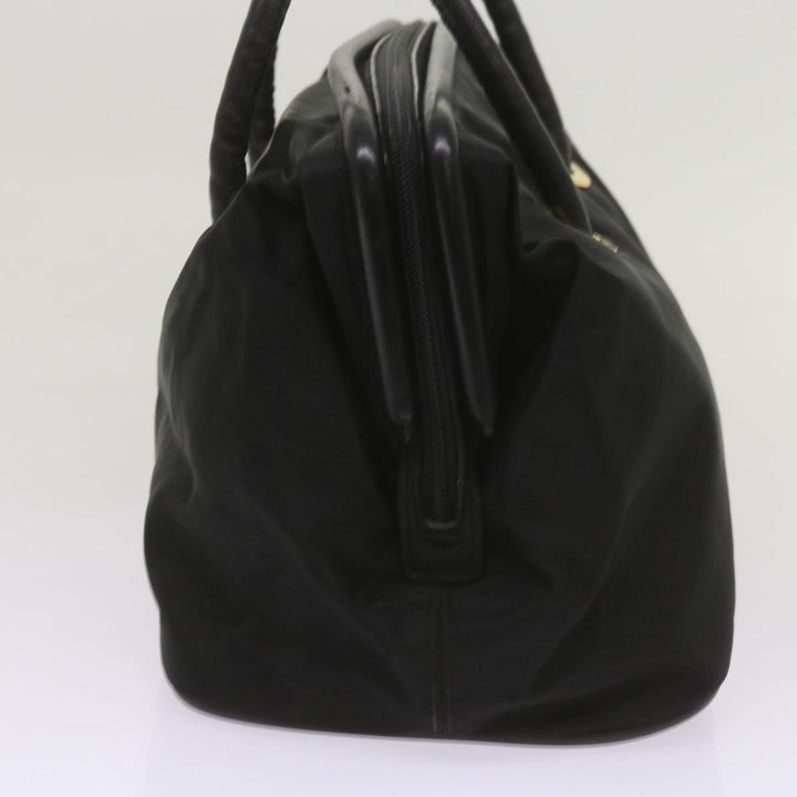 Celine Hand Bag Nylon Black Auth ep3513