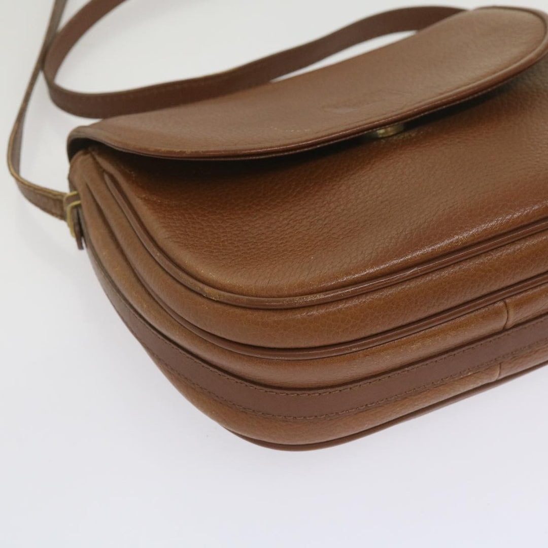 BurberrySs Shoulder Bag Leather Brown Auth ep3582