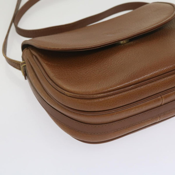 BurberrySs Shoulder Bag Leather Brown Auth ep3582