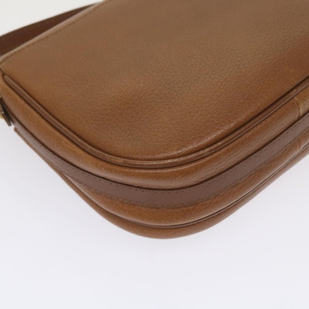 BurberrySs Shoulder Bag Leather Brown Auth ep3582