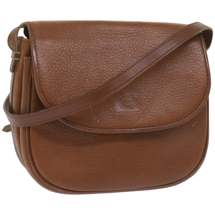 BurberrySs Shoulder Bag Leather Brown Auth ep3582