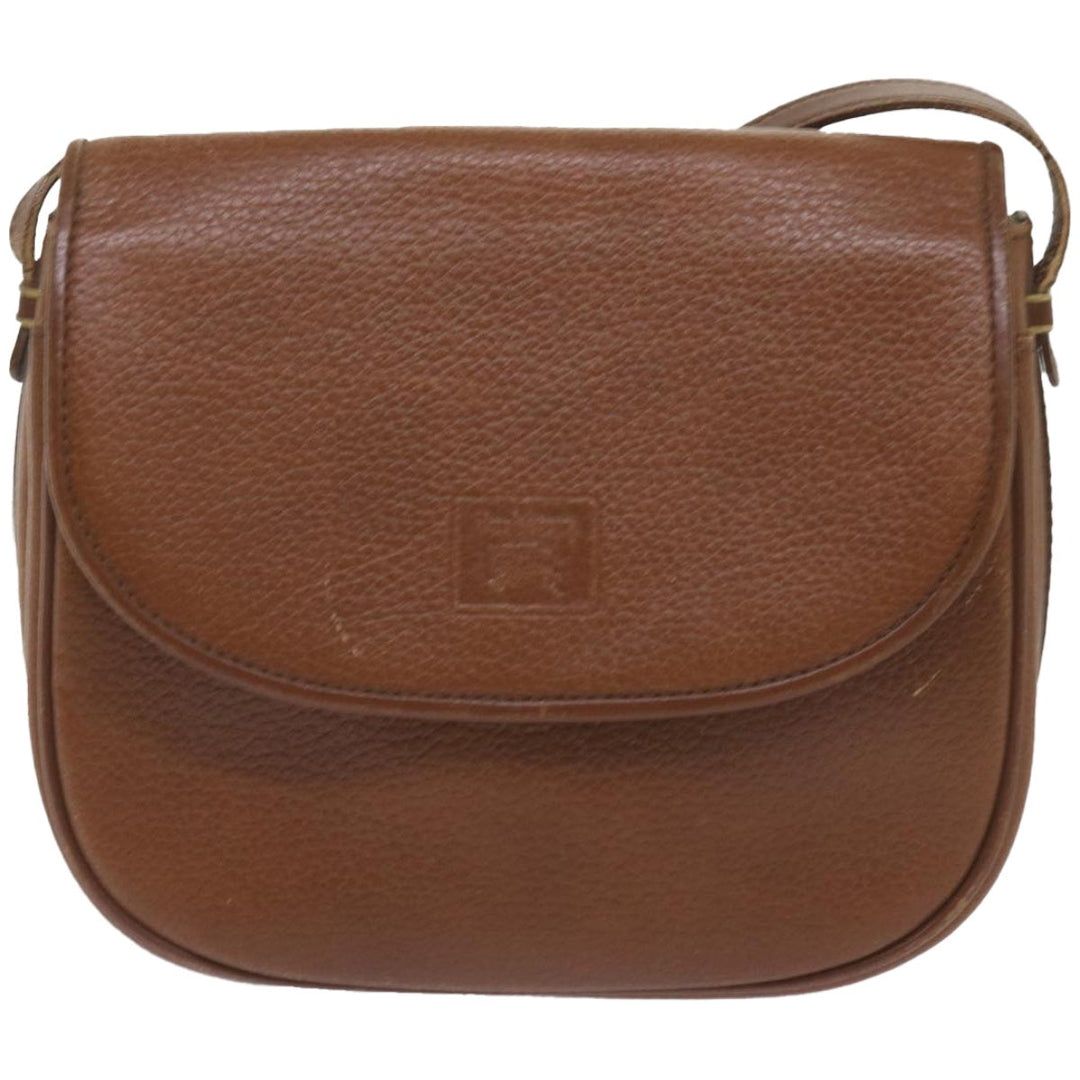 BurberrySs Shoulder Bag Leather Brown Auth ep3582