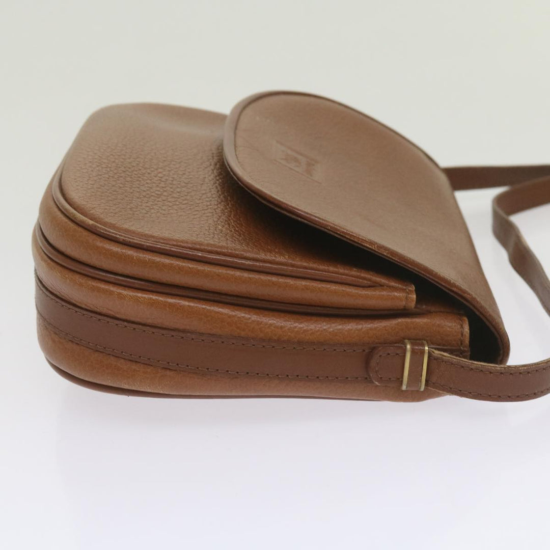 BurberrySs Shoulder Bag Leather Brown Auth ep3582