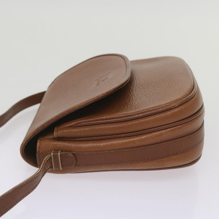 BurberrySs Shoulder Bag Leather Brown Auth ep3582