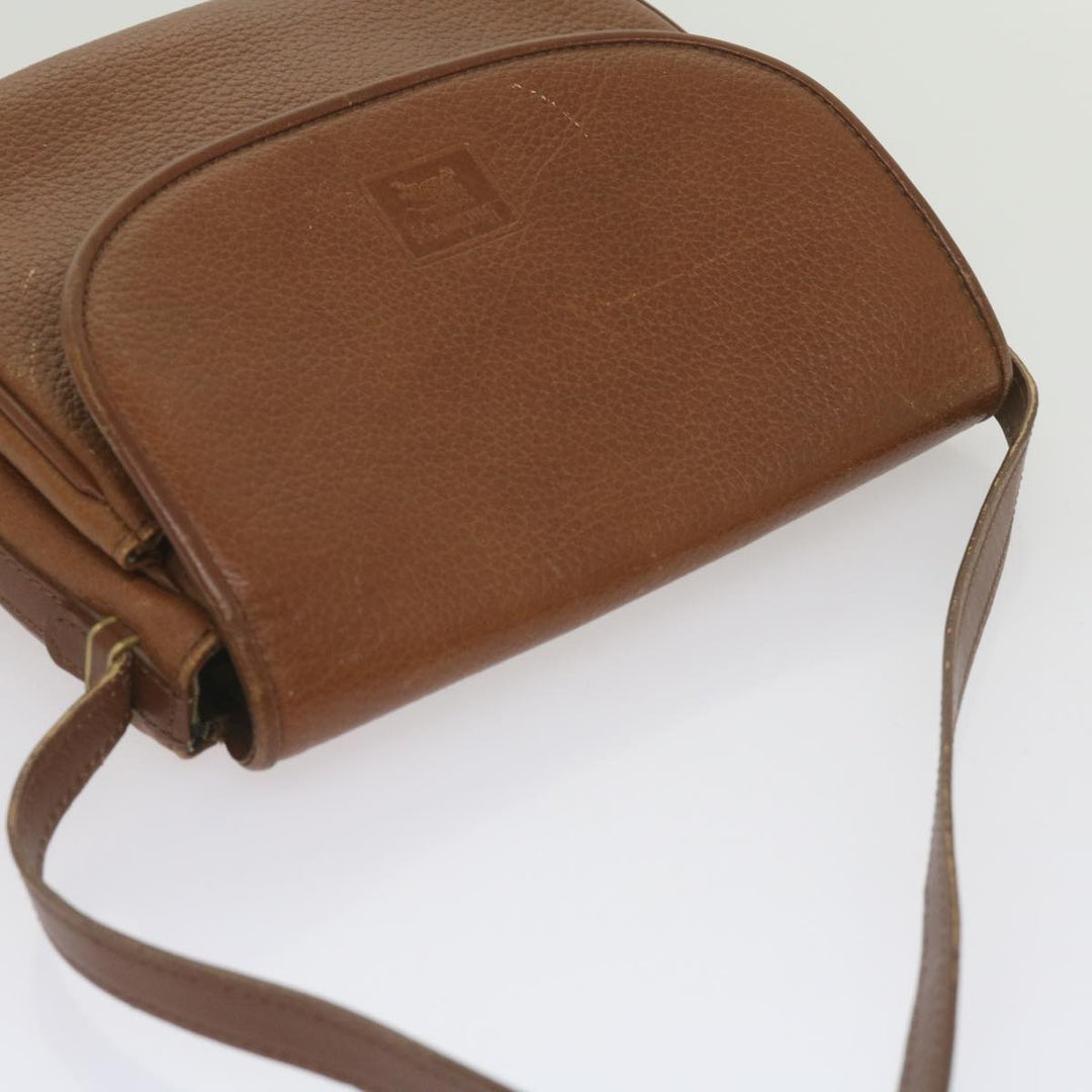 BurberrySs Shoulder Bag Leather Brown Auth ep3582