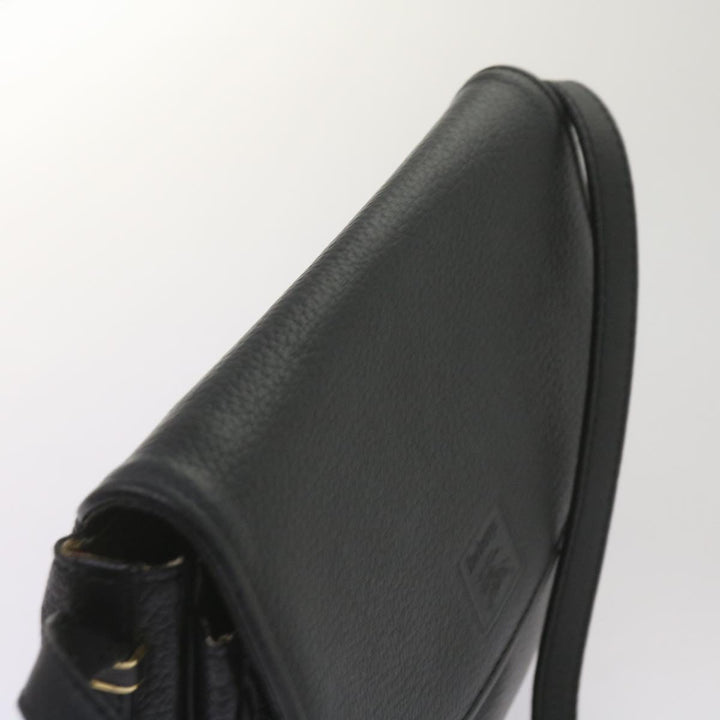 BurberrySs Shoulder Bag Leather Black Auth ep3585