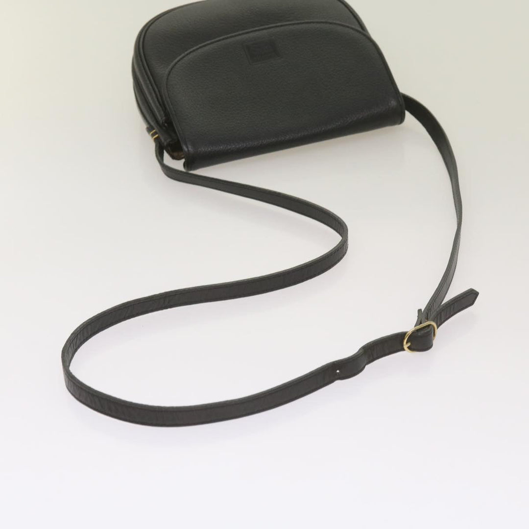 BurberrySs Shoulder Bag Leather Black Auth ep3585