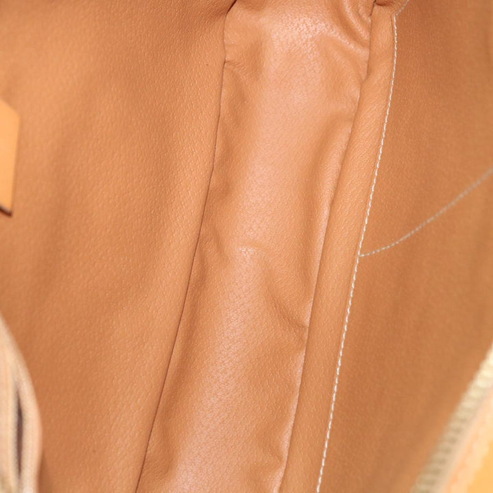 Celine Macadam Canvas Hand Bag PVC Brown Auth ep3632