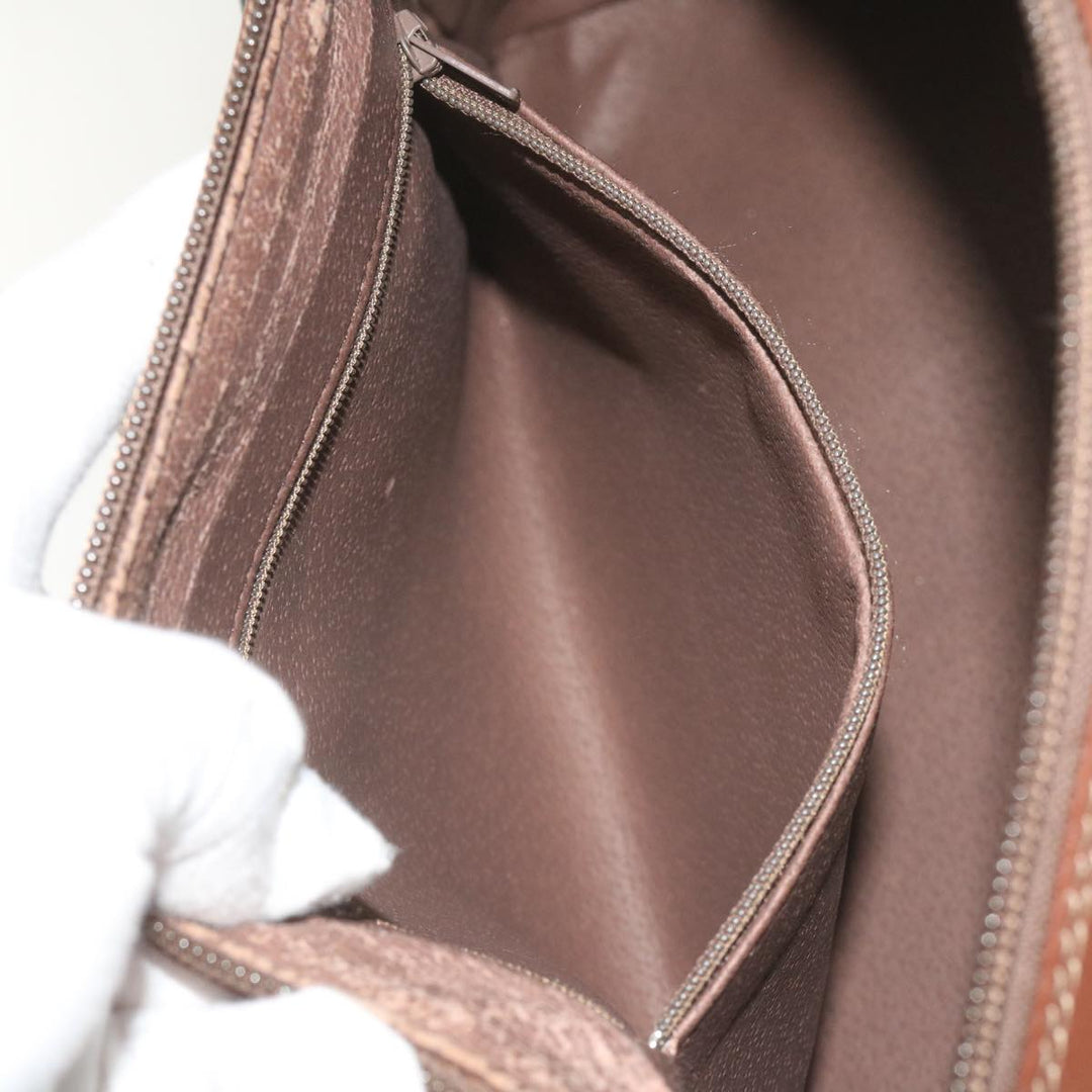 BurberrySs Nova Check Boston Bag Canvas Beige Auth ep3638