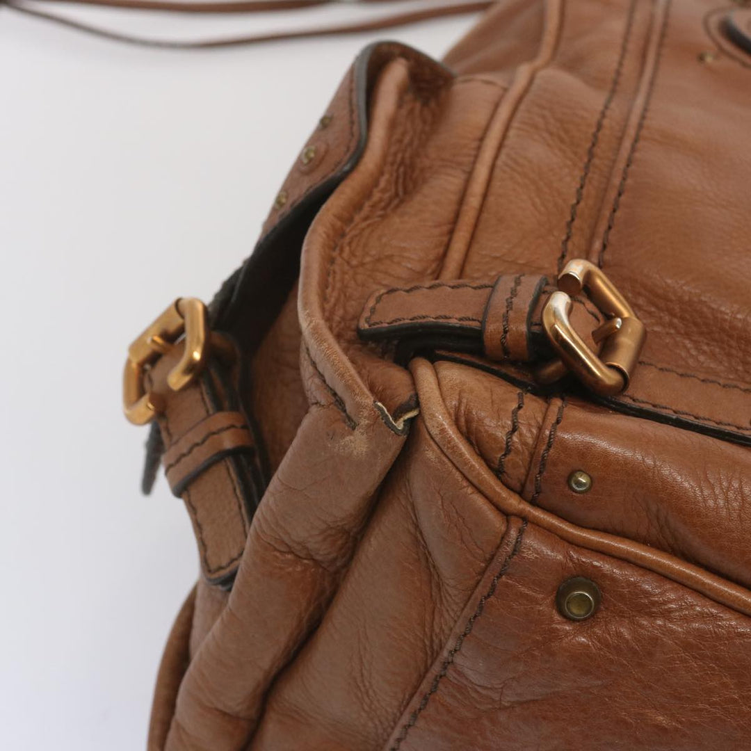 Chloe Paddington Shoulder Bag Leather Brown ep3698