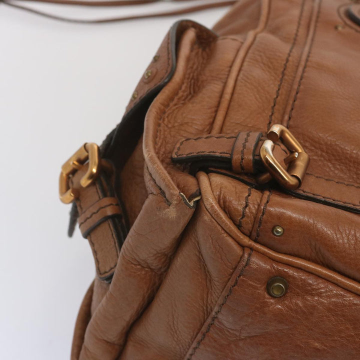 Chloe Paddington Shoulder Bag Leather Brown ep3698