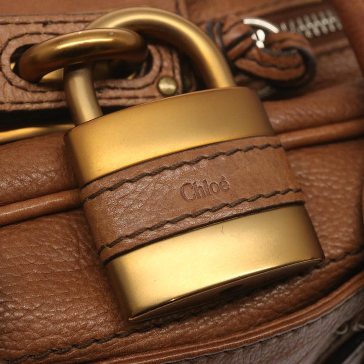 Chloe Paddington Shoulder Bag Leather Brown ep3698
