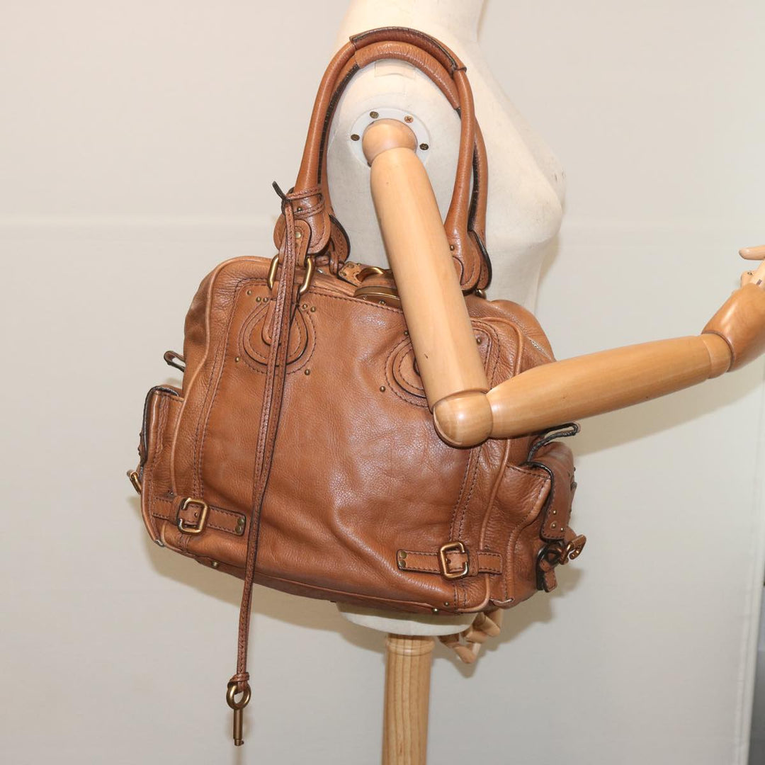 Chloe Paddington Shoulder Bag Leather Brown ep3698