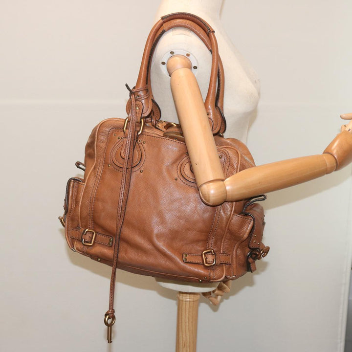 Chloe Paddington Shoulder Bag Leather Brown ep3698