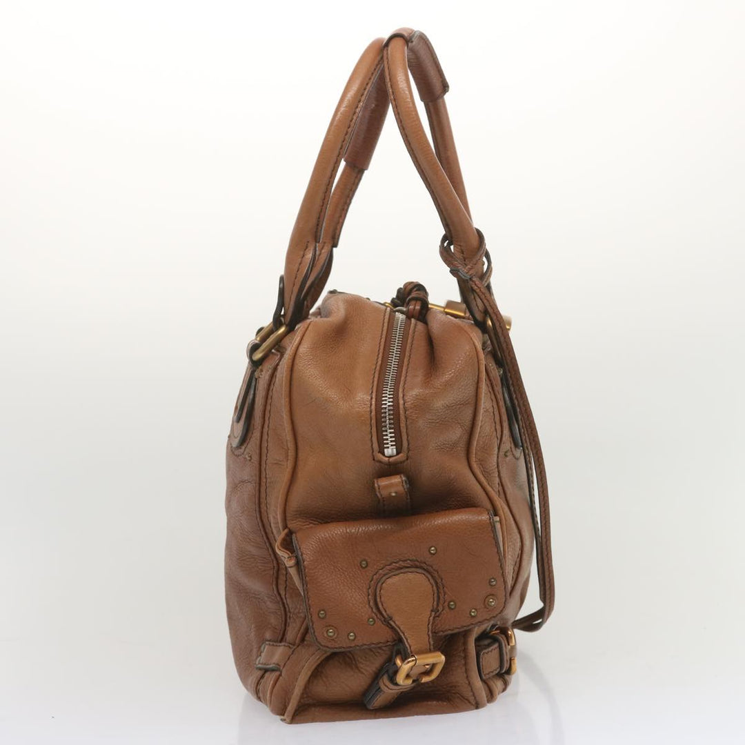 Chloe Paddington Shoulder Bag Leather Brown ep3698