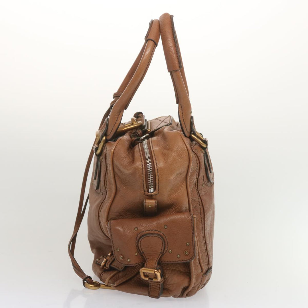 Chloe Paddington Shoulder Bag Leather Brown ep3698