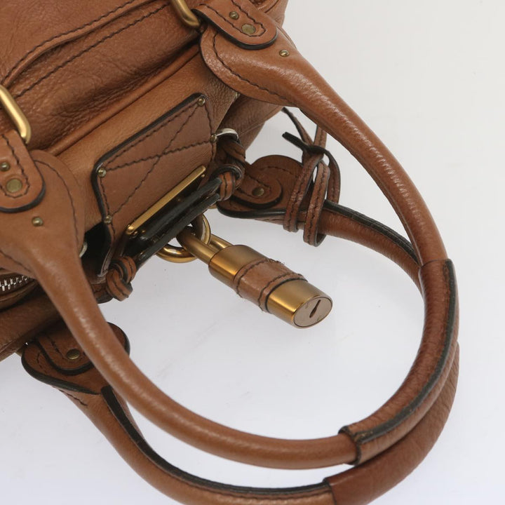 Chloe Paddington Shoulder Bag Leather Brown ep3698