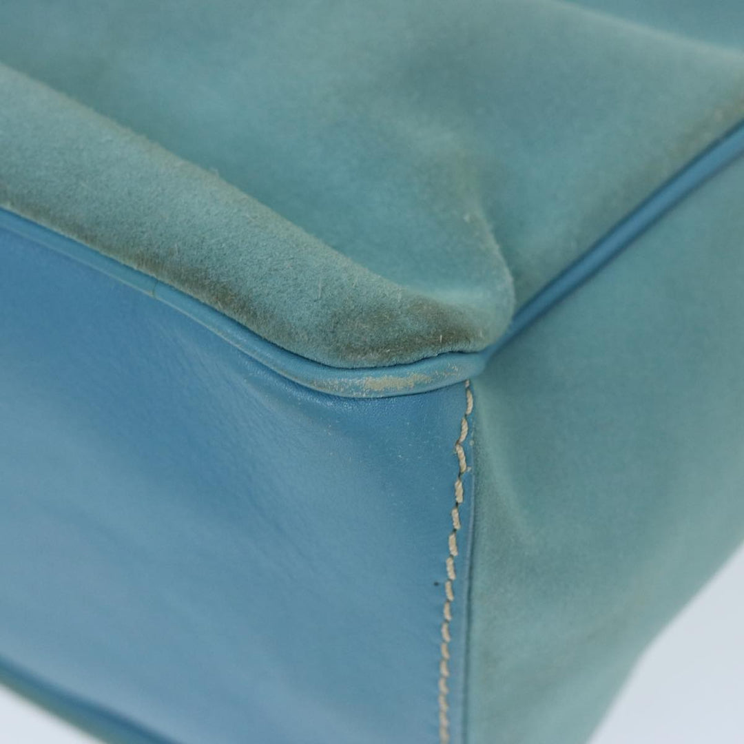 Celine Hand Bag Suede Blue Auth ep3742