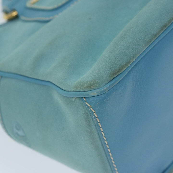 Celine Hand Bag Suede Blue Auth ep3742