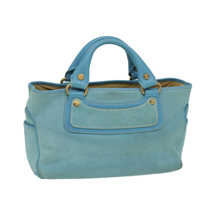 Celine Hand Bag Suede Blue Auth ep3742