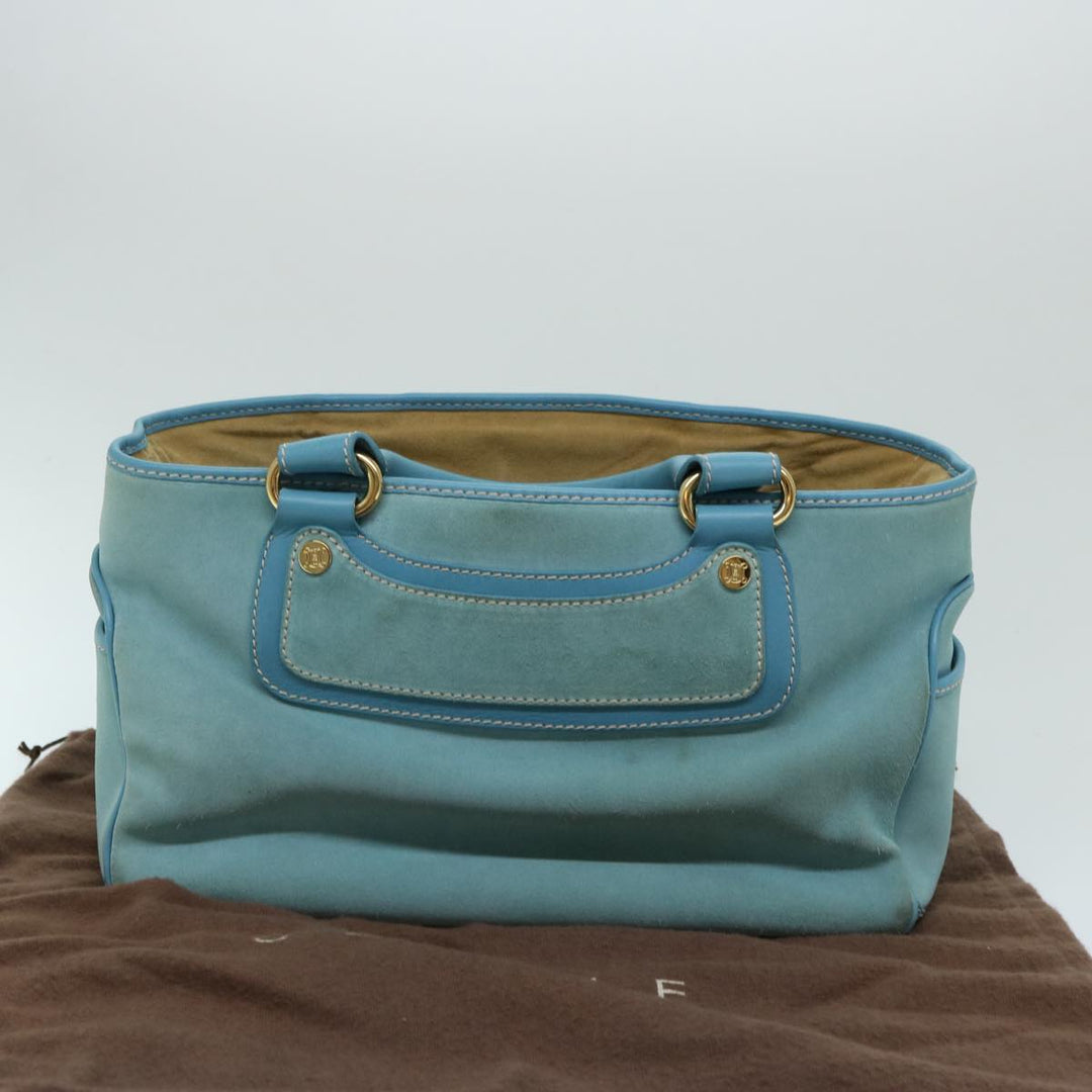 Celine Hand Bag Suede Blue Auth ep3742